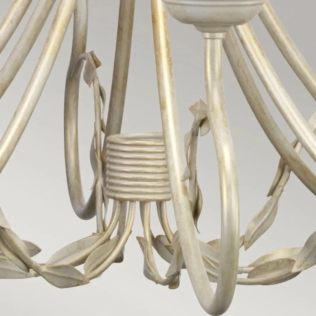 Elstead Lighting Olivia Kroonluchter 8x E14 - Ivoor/Goud - afbeelding 2 van 6