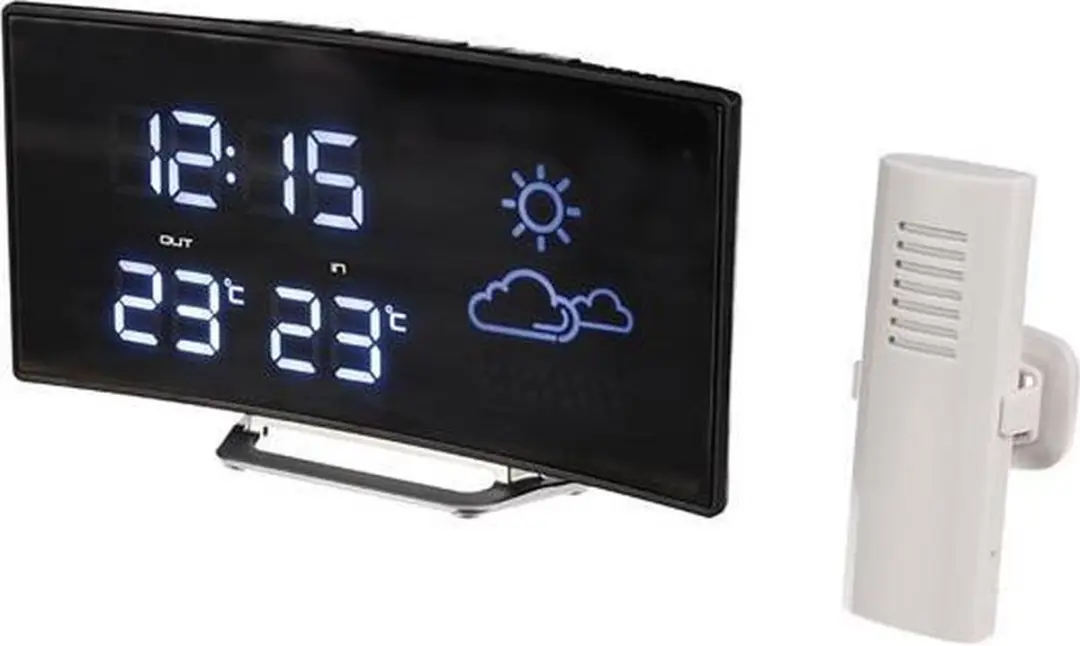 Perel Draadloos Weerstation met groot kleurendisplay