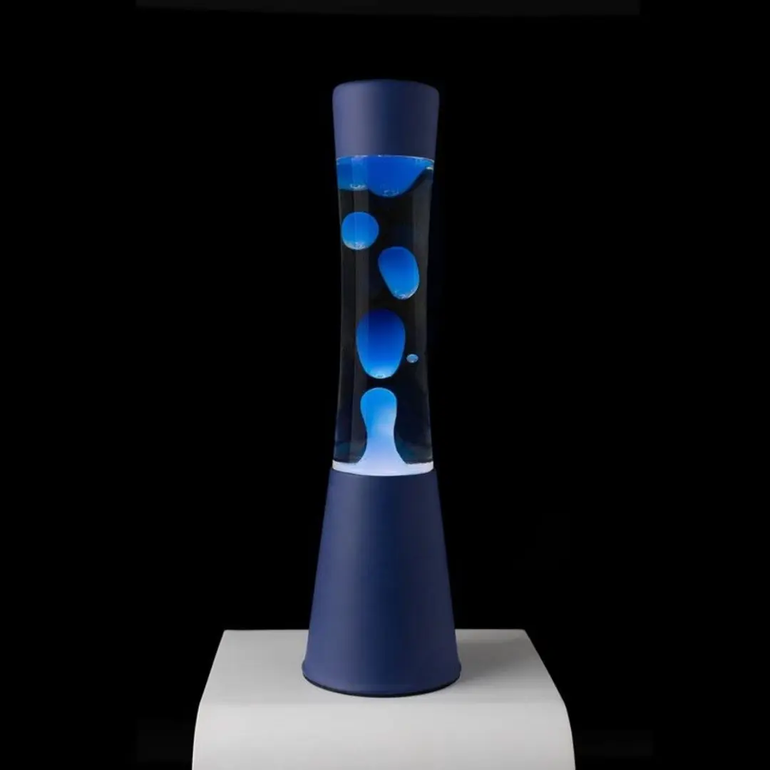 Fisura Grote Design Lavalamp met Blauwe Lava