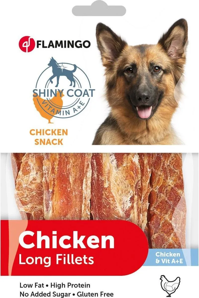 Flamingo Chick'n Shiny Coat Hondensnack 85g