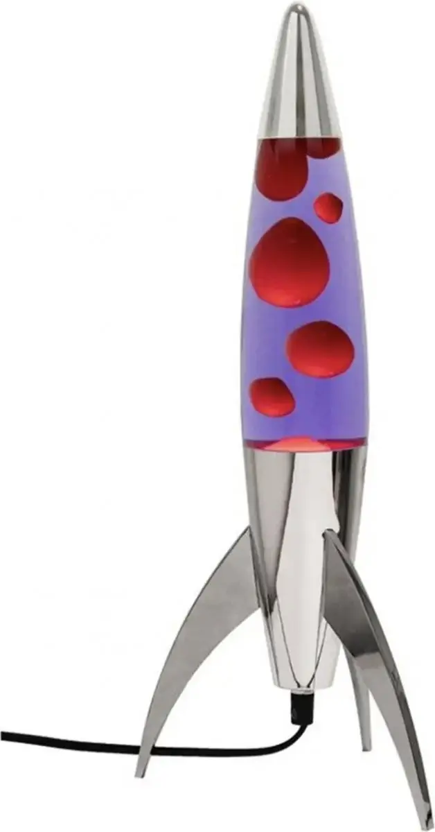 Fisura Rocket lava lamp purple