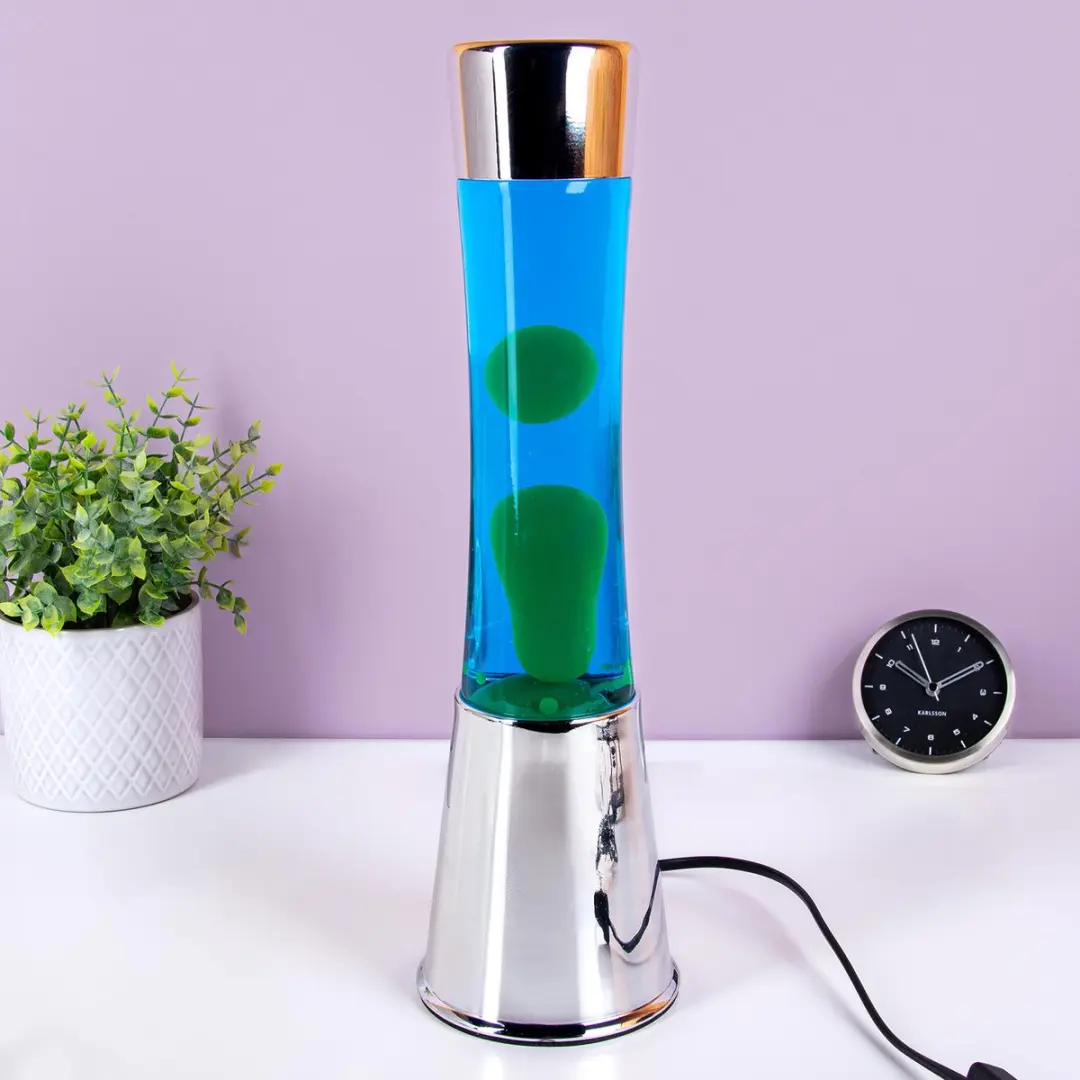 Lava lamp tower green and blue van Fisura