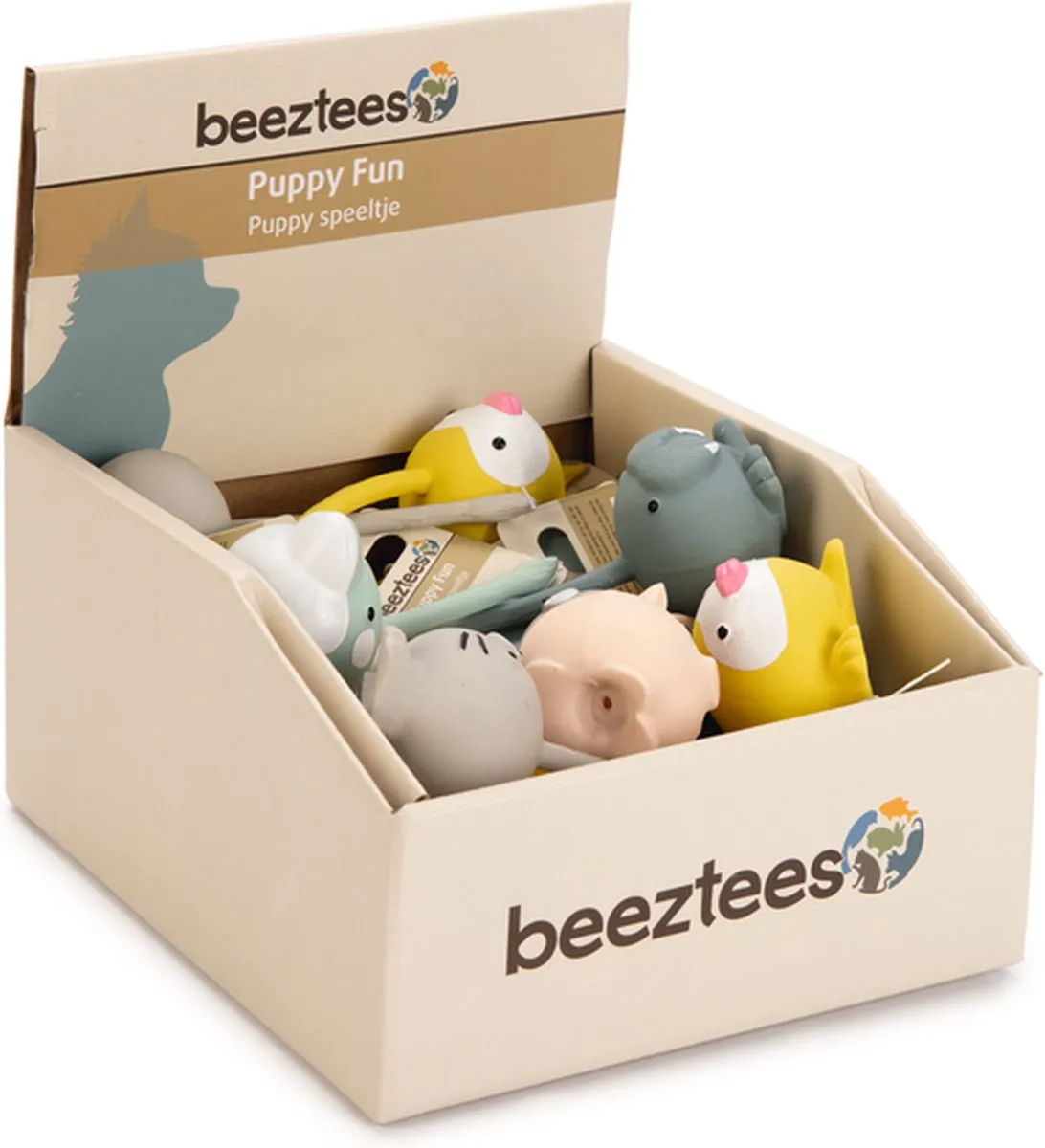 Beeztees Puppy Mini Tails Hondenspeelgoed - Assorti