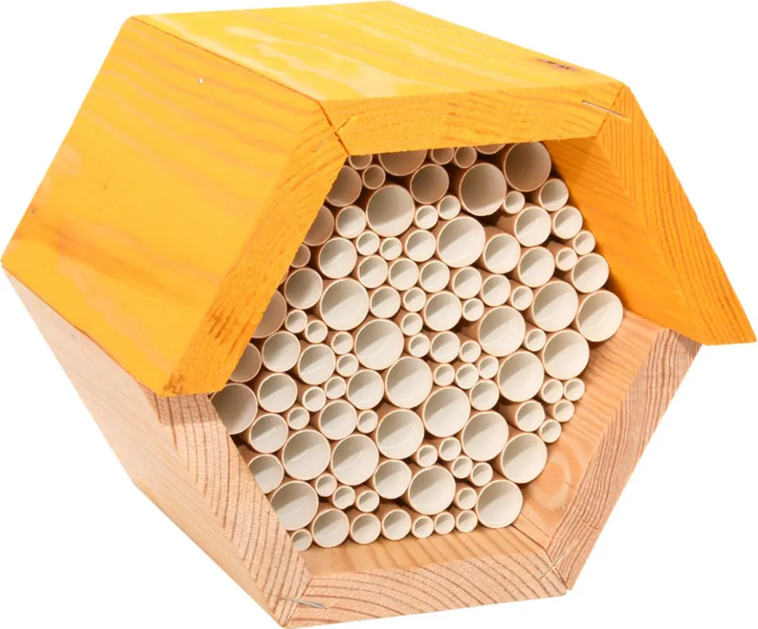 Houten bijenhuis/bijenhotel 15 cm