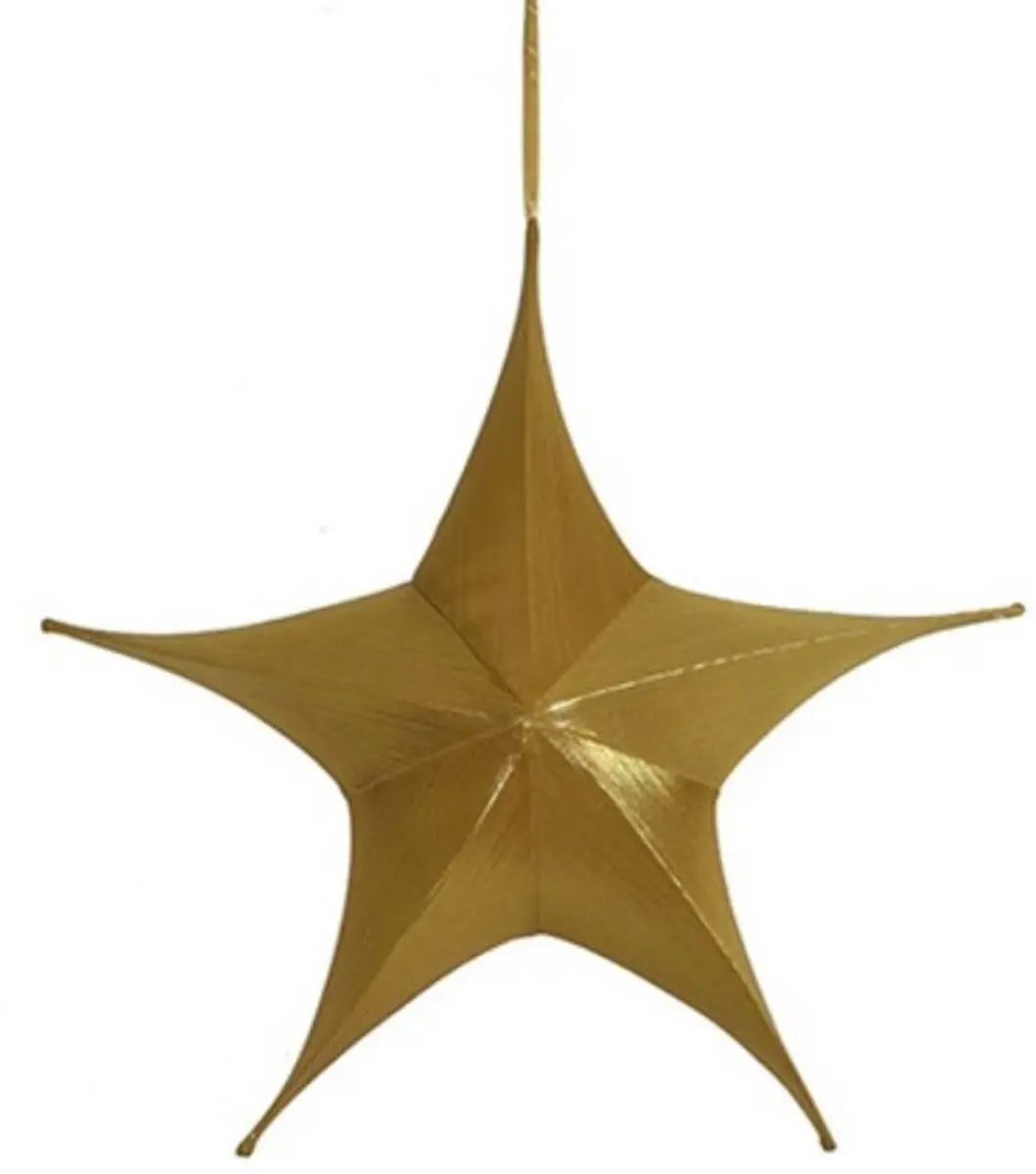 Countryfield Kersthanger Ster Maria 65 Cm Textiel Goud