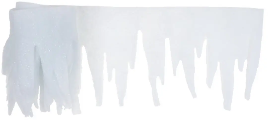 Rand polyester l200b30h1cm wit