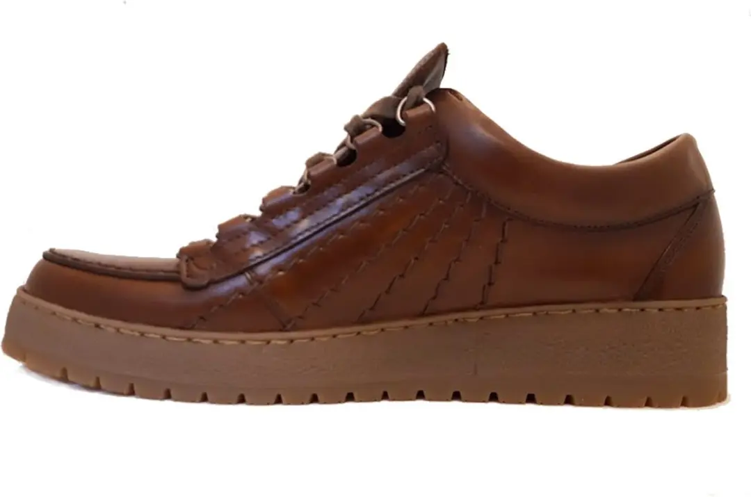 Mephisto RAINBOW HERITAGE - Volwassenen Heren sneakersVrije tijdsschoenen - Kleur: Cognac - Maat: 43.5 - afbeelding 5 van 6