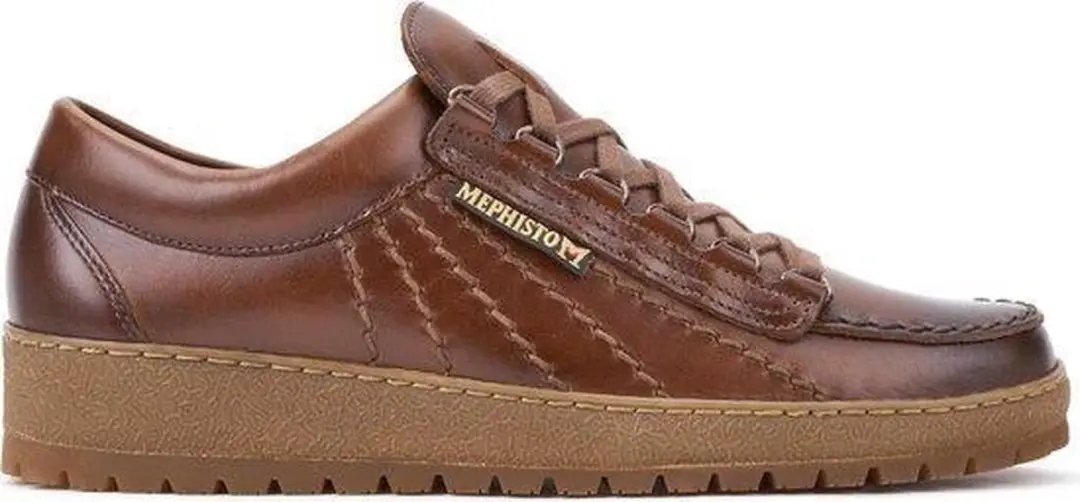 Mephisto RAINBOW HERITAGE - Volwassenen Heren sneakersVrije tijdsschoenen - Kleur: Cognac - Maat: 43.5 - afbeelding 3 van 6