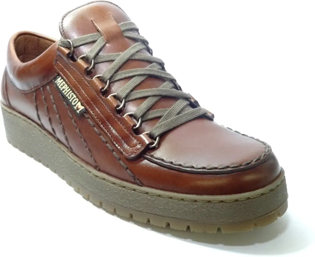 Mephisto RAINBOW HERITAGE - Volwassenen Heren sneakersVrije tijdsschoenen - Kleur: Cognac - Maat: 43.5 - afbeelding 4 van 6