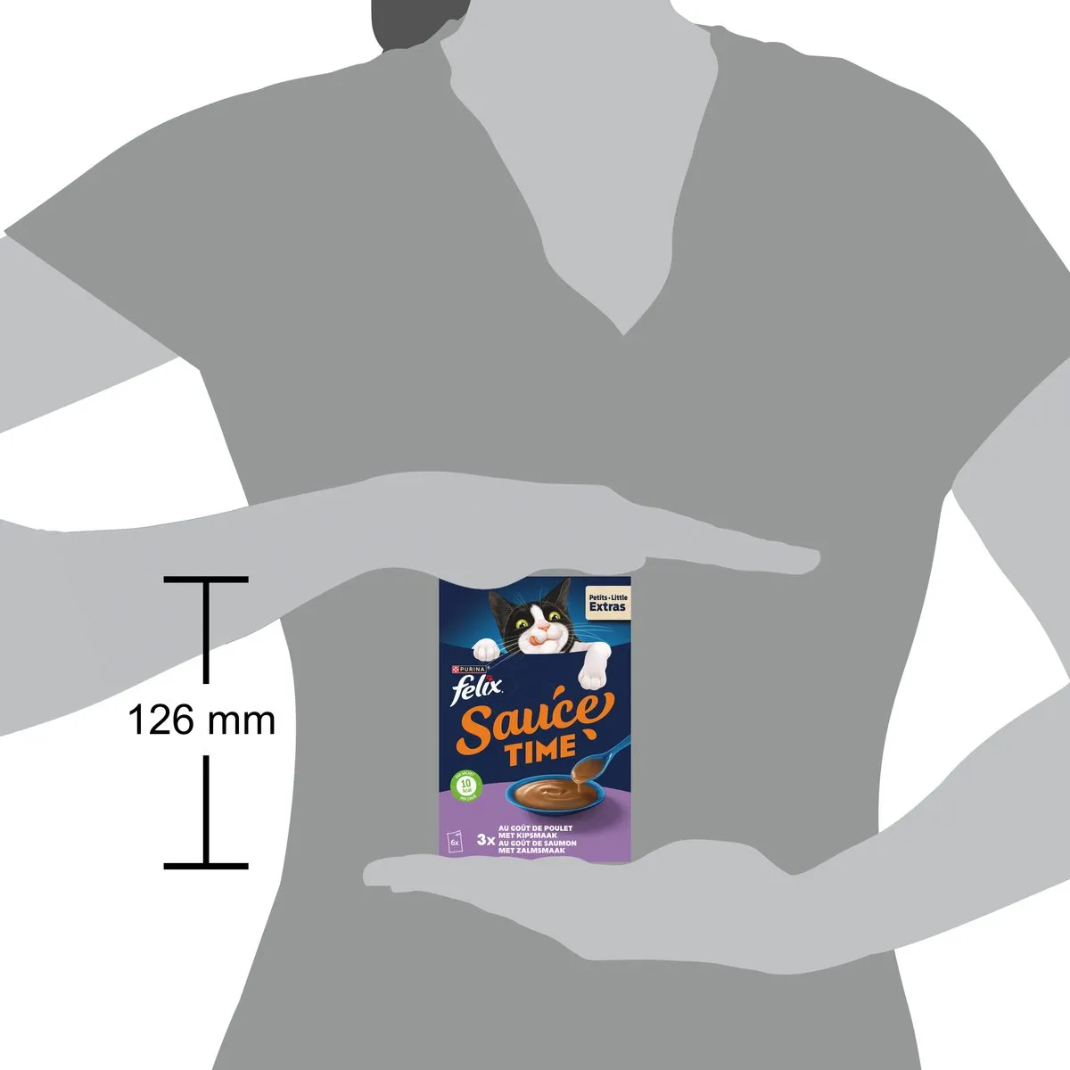 Felix Sauce Time Kip & Zalm Natvoer - 6x40g