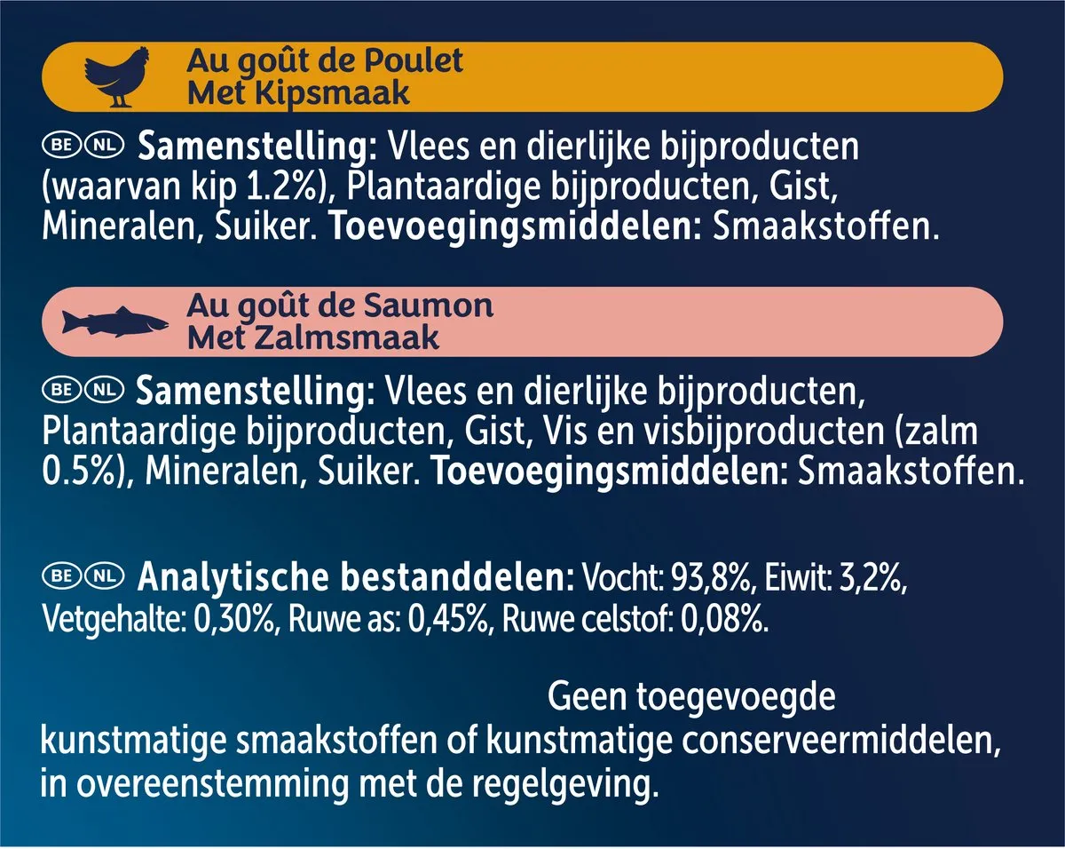 Felix Sauce Time Kip & Zalm Natvoer - 6x40g - afbeelding 6 van 6