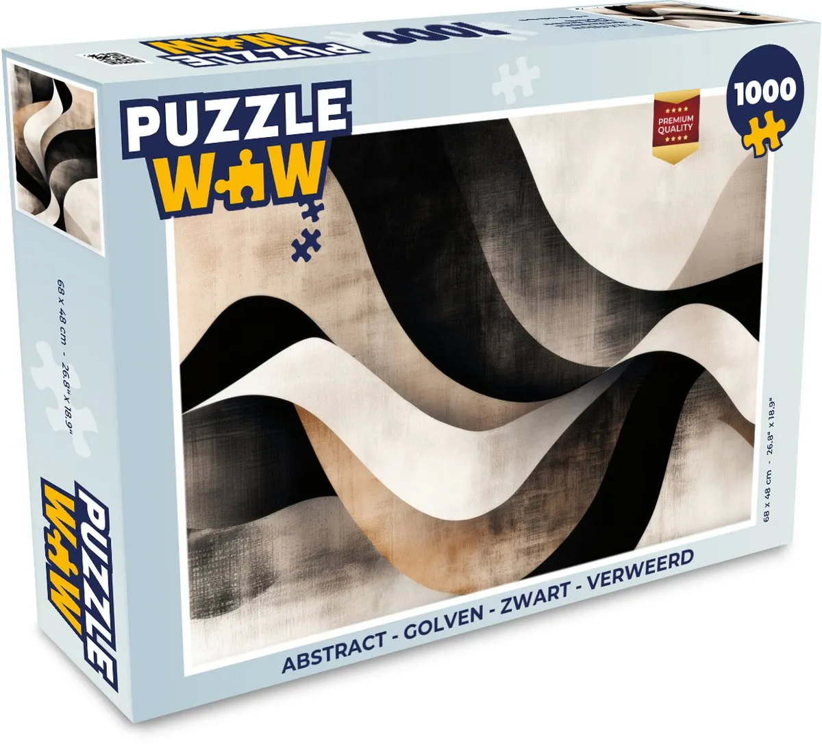 PuzzleWow Abstract Golven Legpuzzel 1000 Stuks