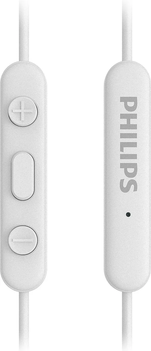 PHILIPS TAE5000 In-ear Hoofdtelefoon met Microfoon | Lichtgewicht Bedraad | USB-C | 1,2 m Kabel | Afstandsbediening 3 Knoppen | 3 Maten Oordopjes | Comfortabele | Helder Geluid en Krachtige Bass | Wit