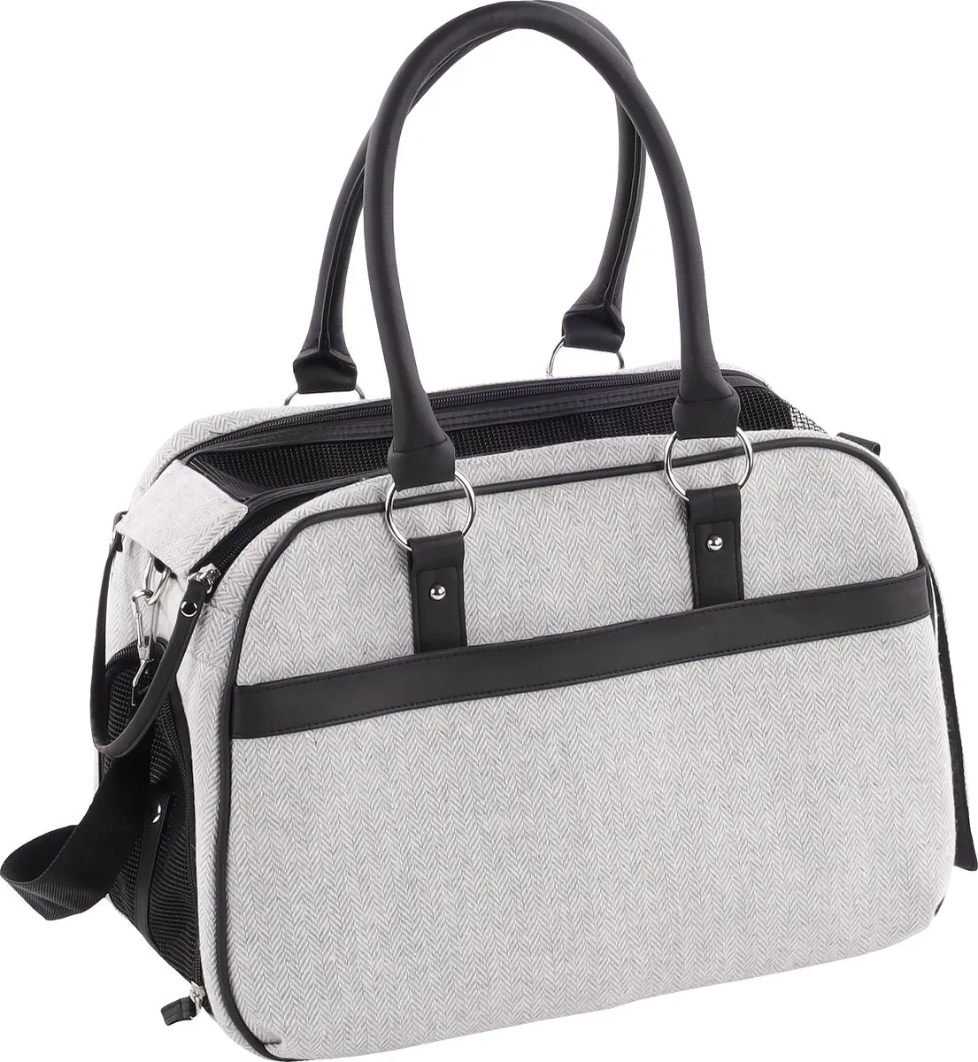 Flamingo Justine Draagtas voor Honden & Katten - 44x23x32cm - Grijs