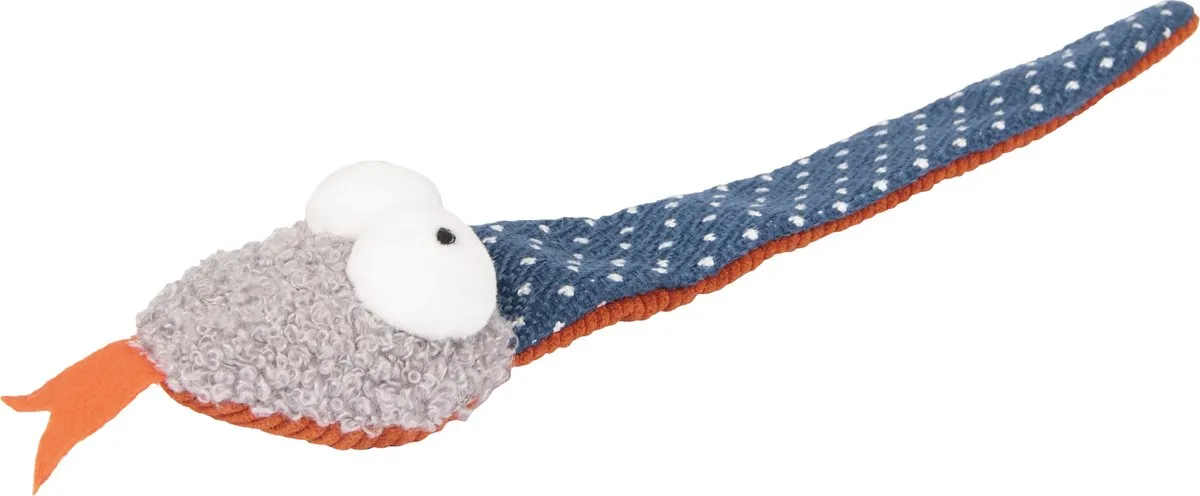 Flamingo Floera Speelgoed Kat Ps Floera Slang Blauw 30cm