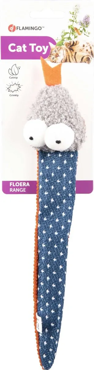 Flamingo Floera Speelgoed Kat Ps Floera Slang Blauw 30cm