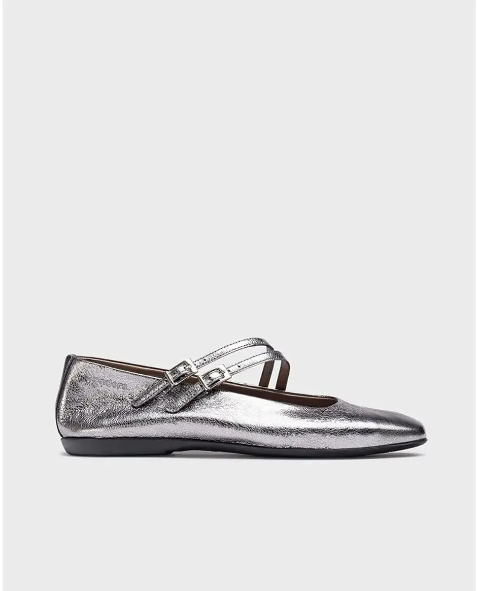 Wonders Eider Mary Jane Ballerina´s Zilver EU 38 Vrouw