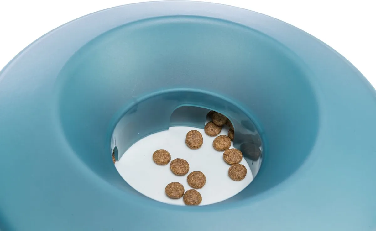 Trixie Slowfeeder Hond Rocking Bowl - Grijs/Blauw 23cm