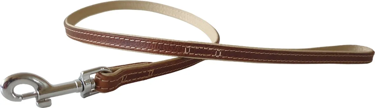 Flamingo Karlie Comfort Hondenriem - Echt Leder 100cm