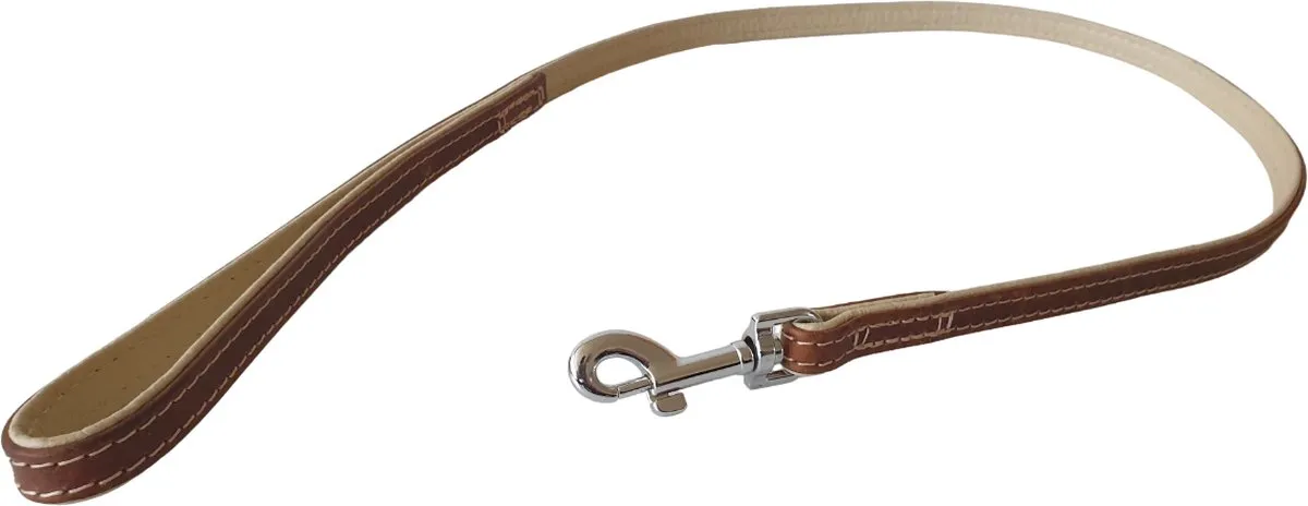 Flamingo Karlie Comfort Hondenriem - Echt Leder 100cm