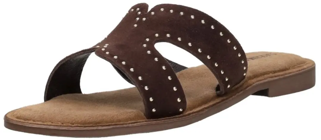 Lazamani Lina Open Teen Slipper - Donkerbruin - 38 - afbeelding 4 van 6