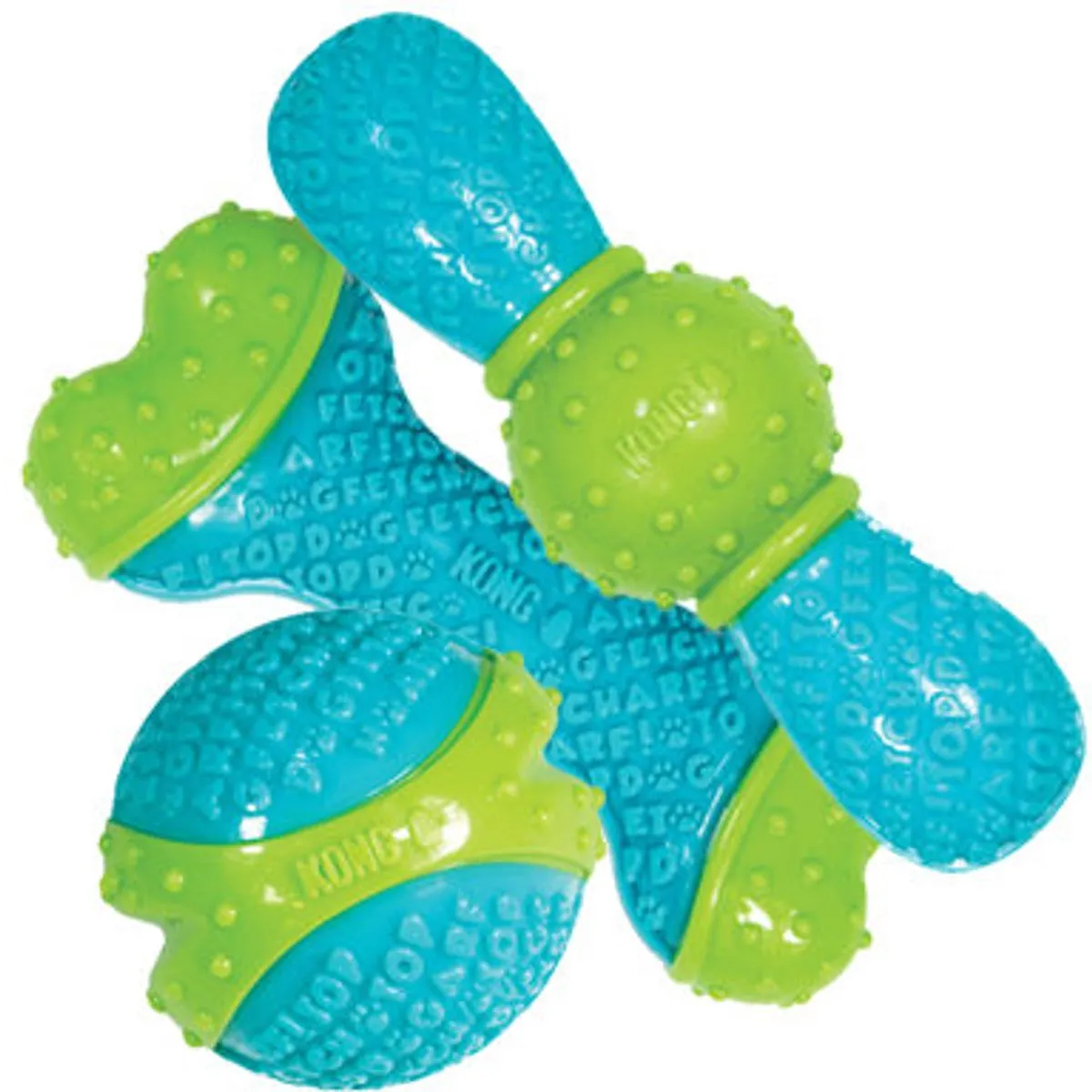 KONG CoreStrength Bone 18x7,5x4cm - Blauw/ Groen