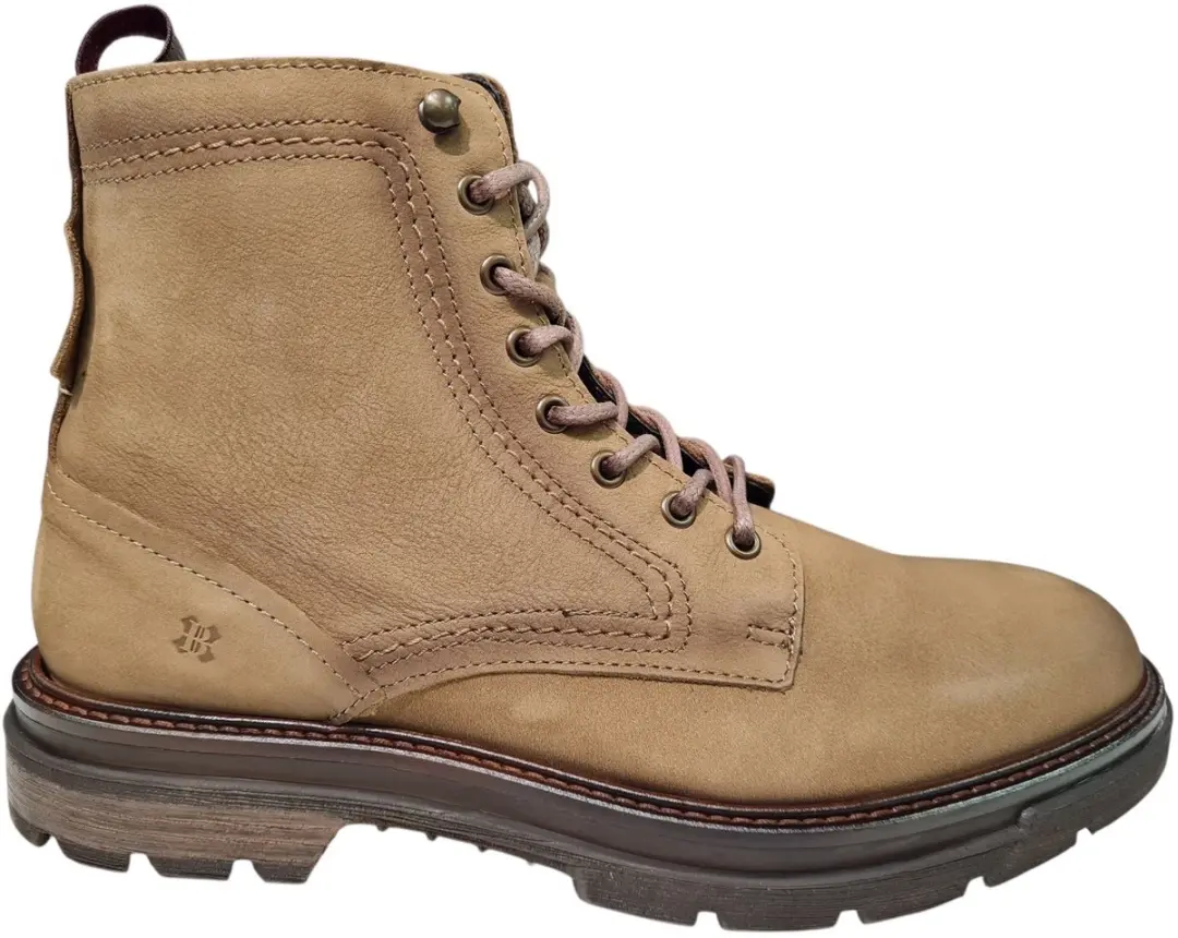 Berkelmans Gimli Nubuck Beige Heren Veterboots - Beige - 44