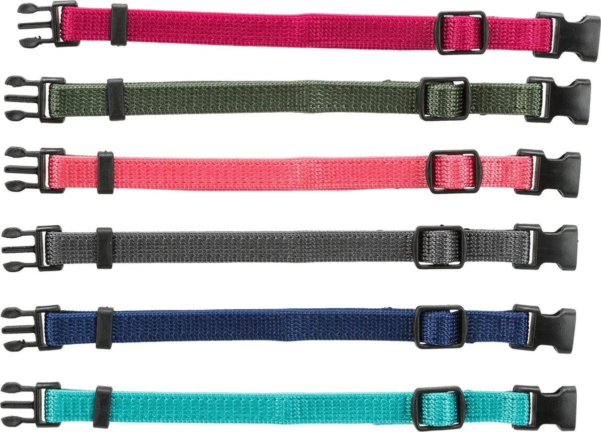 Trixie Puppy Halsband 22-35cm - 6 Stuks - Multicolor - afbeelding 3 van 3
