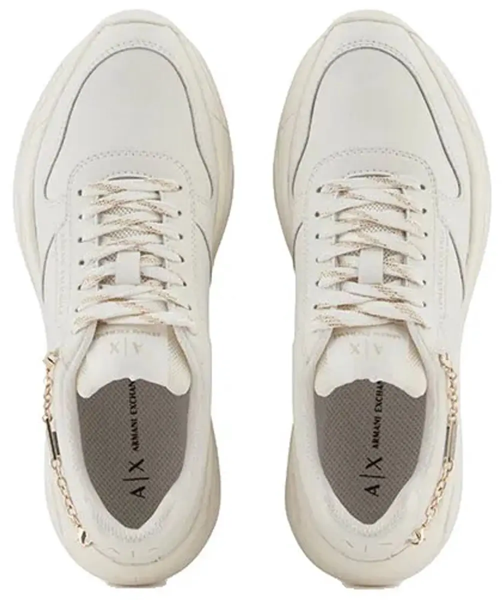 Armani Exchange Charm Sneakers Dames - Off White - 38 - afbeelding 6 van 6