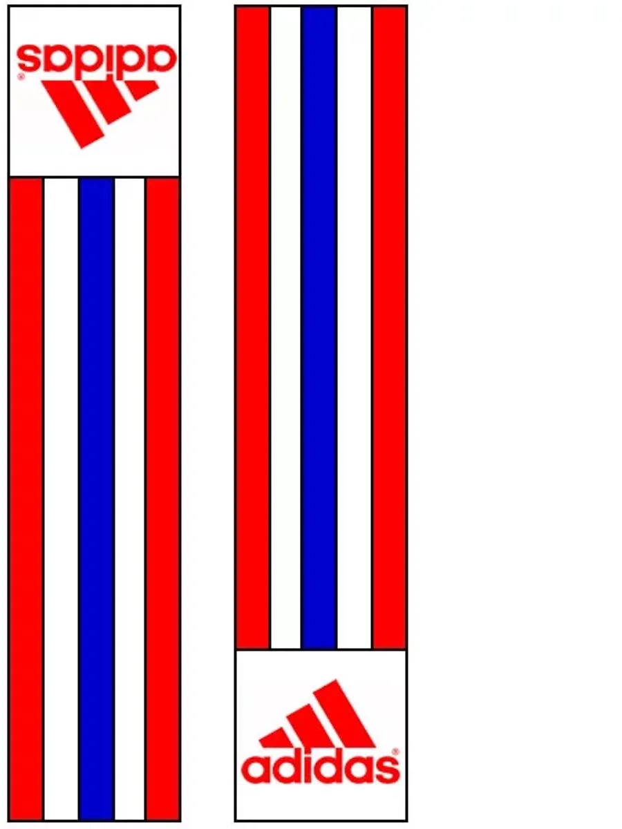adidas Schouderlabels Judopak - Rood/Wit/Blauw