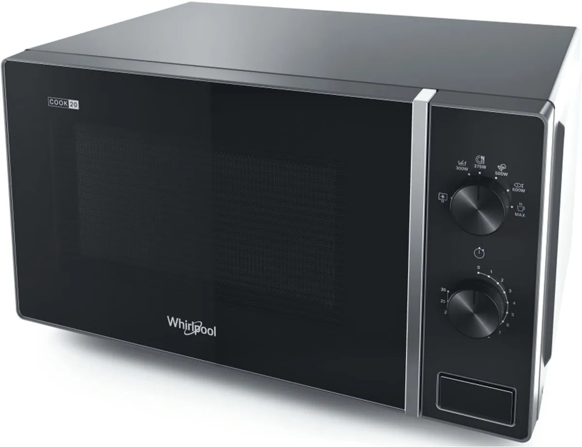 Whirlpool MWP 101 SB Magnetron 20L 700W - Zwart/Zilver