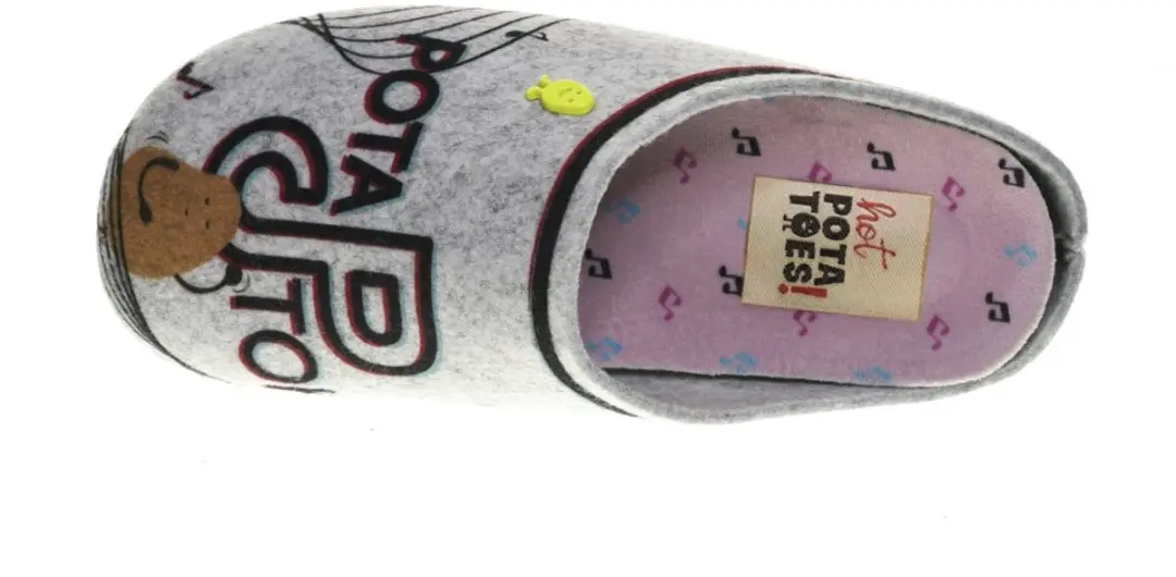 Hot Potatoes Pantoffels 750224 Grijs - afbeelding 3 van 6