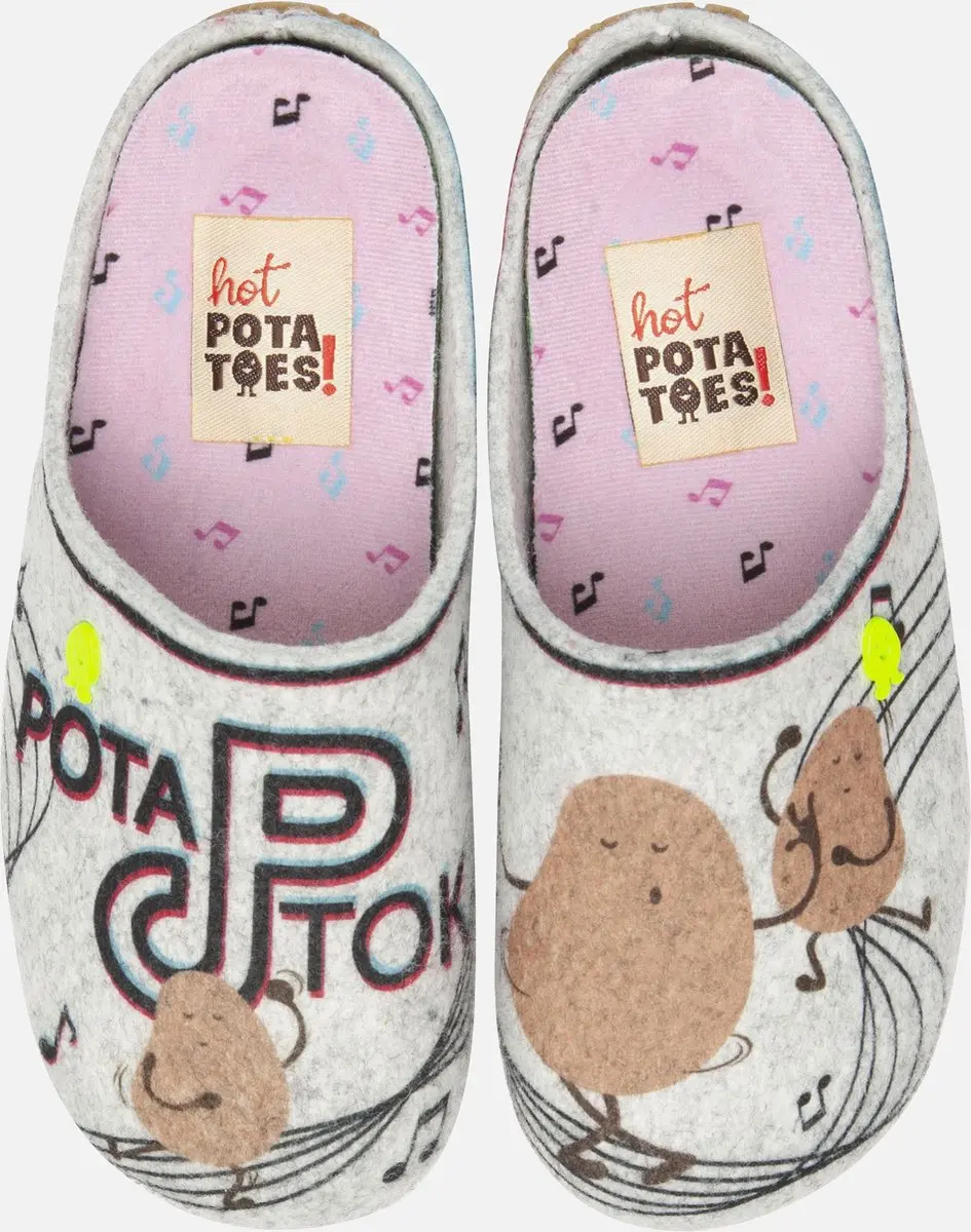 Hot Potatoes Pantoffels 750224 Grijs