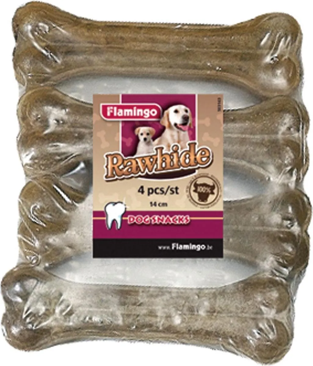 Flamingo Rawhide Hondensnack Been 14cm