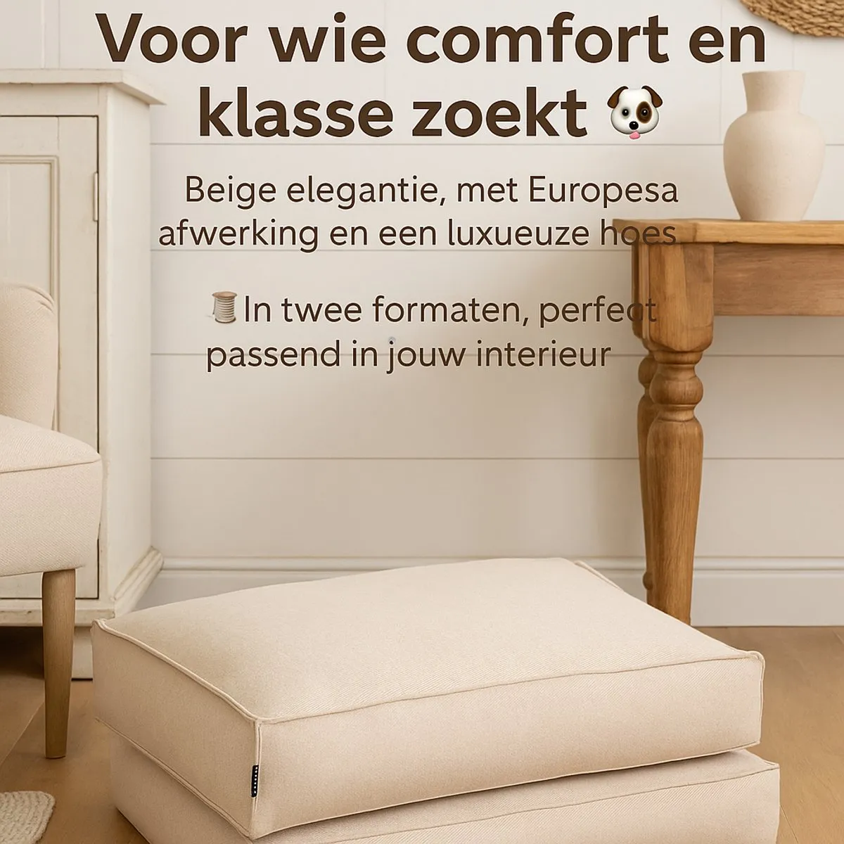 Flamingo Baldar Hondenkussen Premium Line 100x70cm Groen