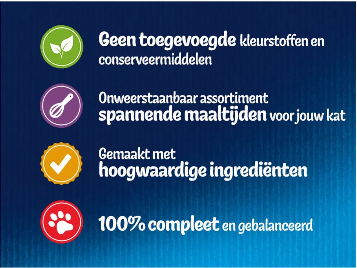 Felix Kattenvoer Nat in Gelei Elke Dag Feest Vis Selectie - 12 Stuks