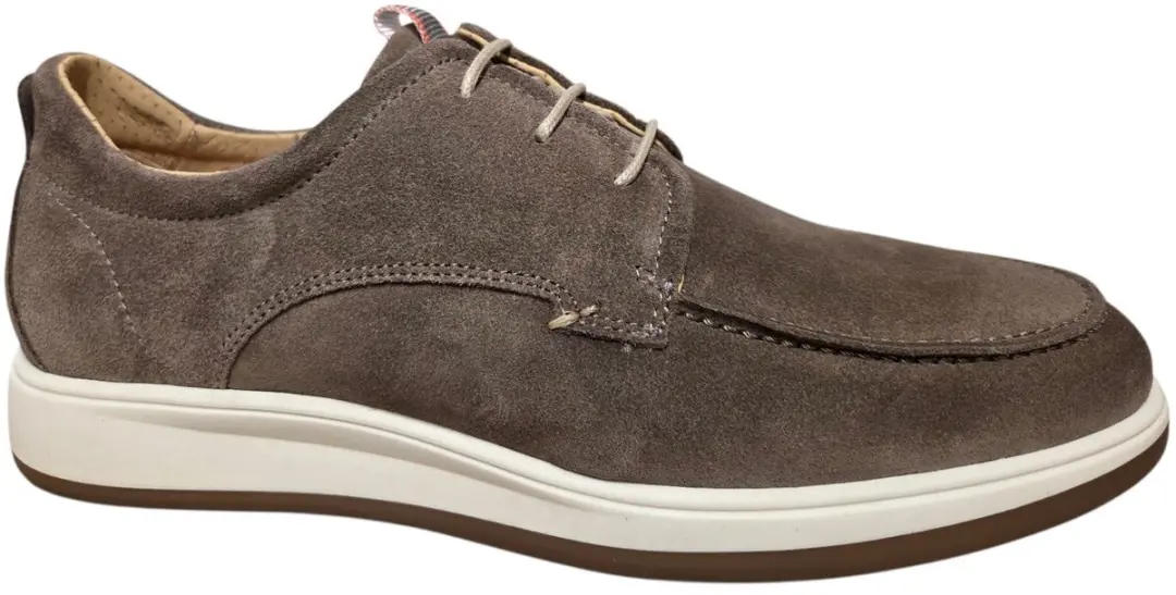 Berkelmans Lydden Veterschoenen Taupe Suede Heren
