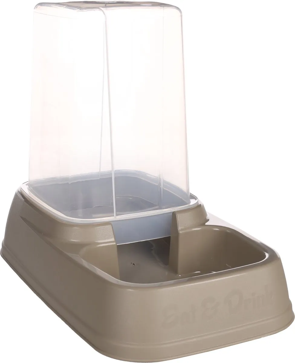 Flamingo Vedi Voer+waterautomaat Honden/Katten Taupe 3,4L