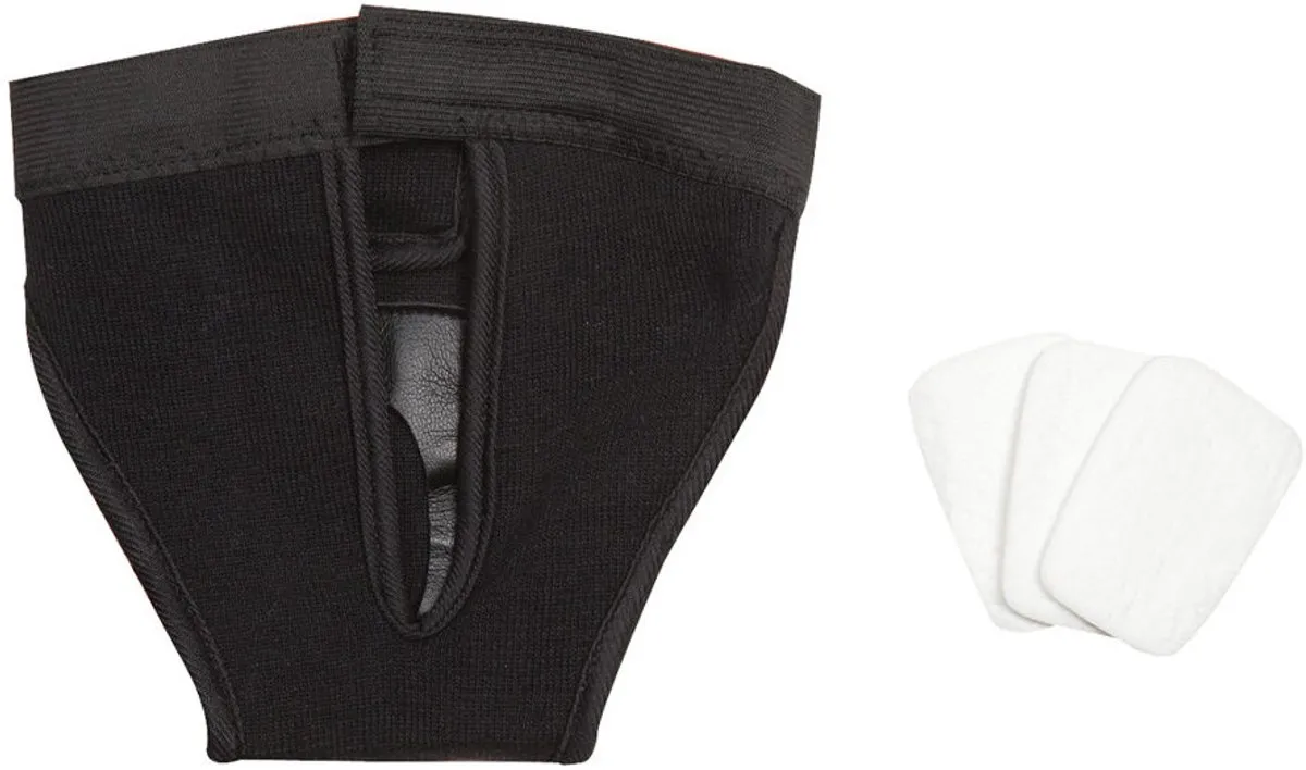 Flamingo Hondenslip Velcro - Zwart L