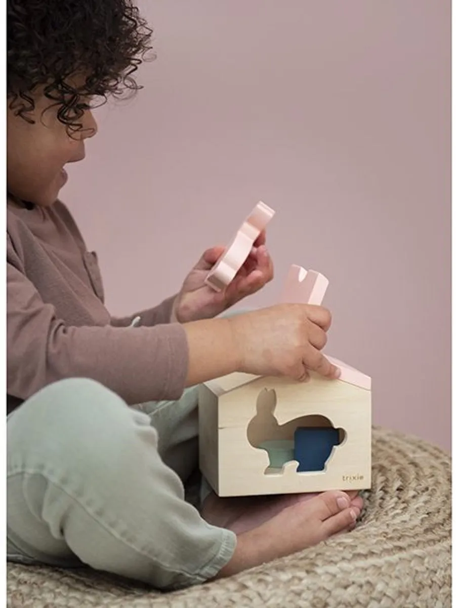 Trixie Houten Huis Mrs. Rabbit - Roze