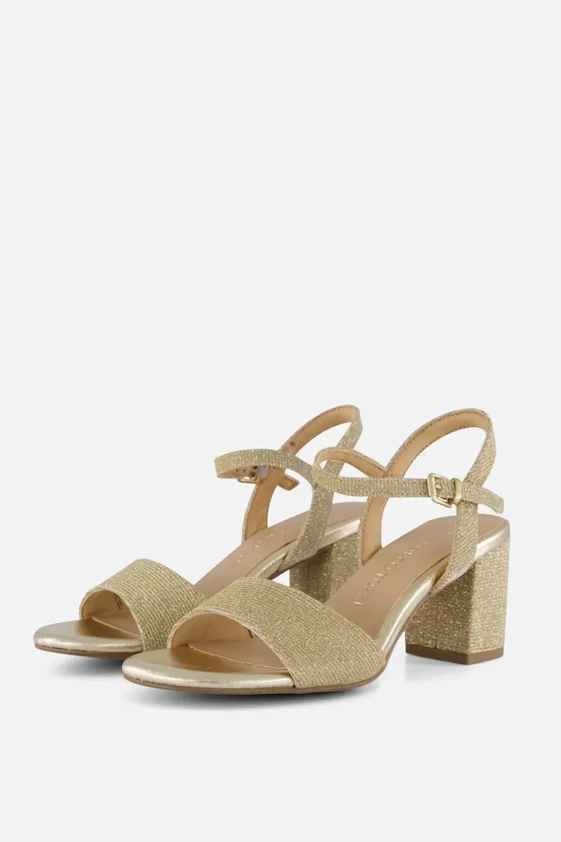 Marco Tozzi Sandalen beige Textiel
