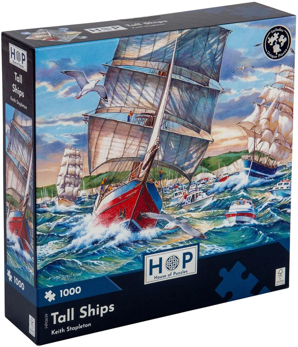 House of Puzzles Tall Ships Legpuzzel 1000 Stuks - HP0639 - Multicolor