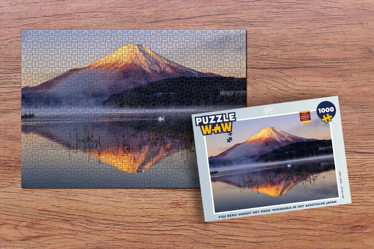 PuzzleWow Legpuzzel Fuji Berg Yamanaka 1000 Stuks