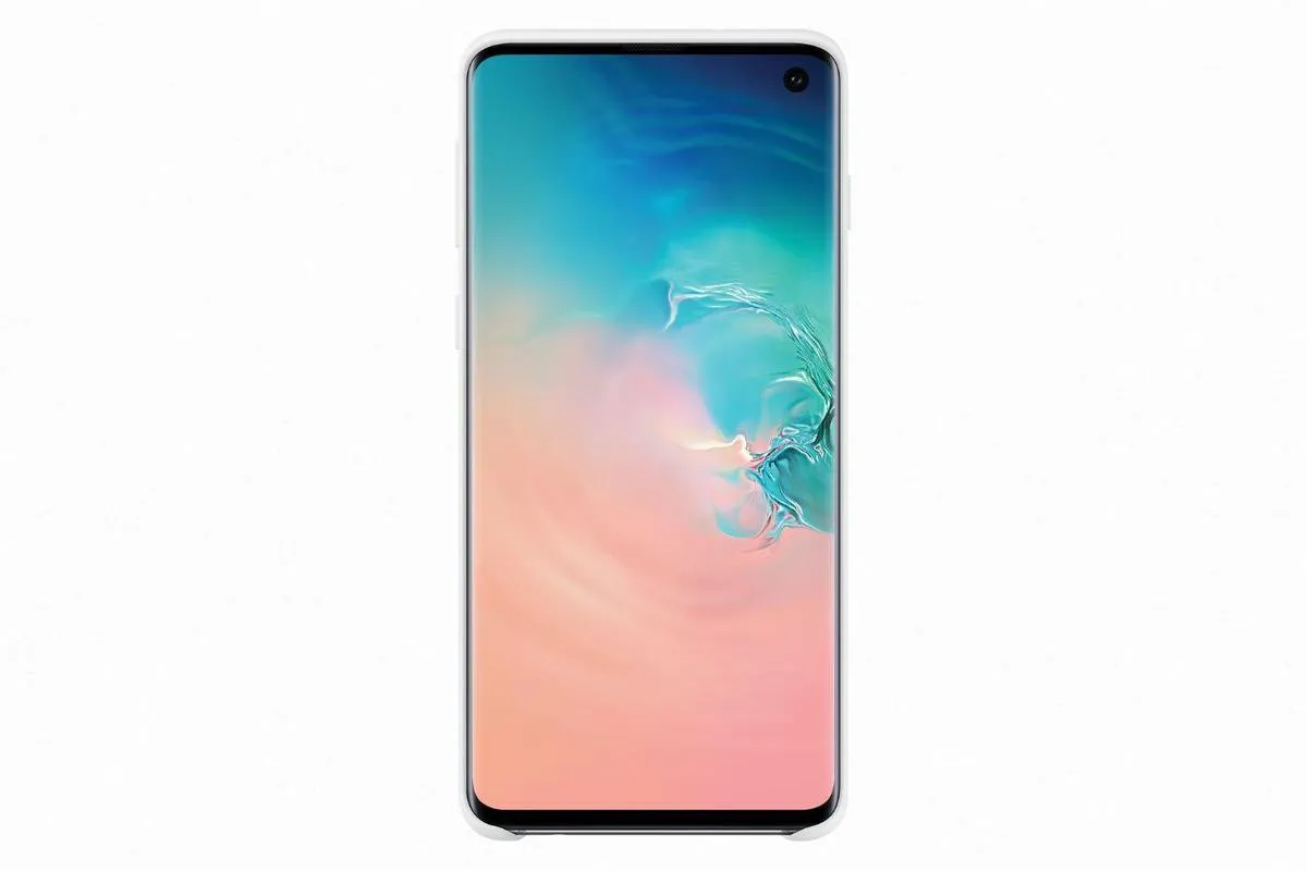 Samsung Galaxy S10 Silicone Hoesje - Wit