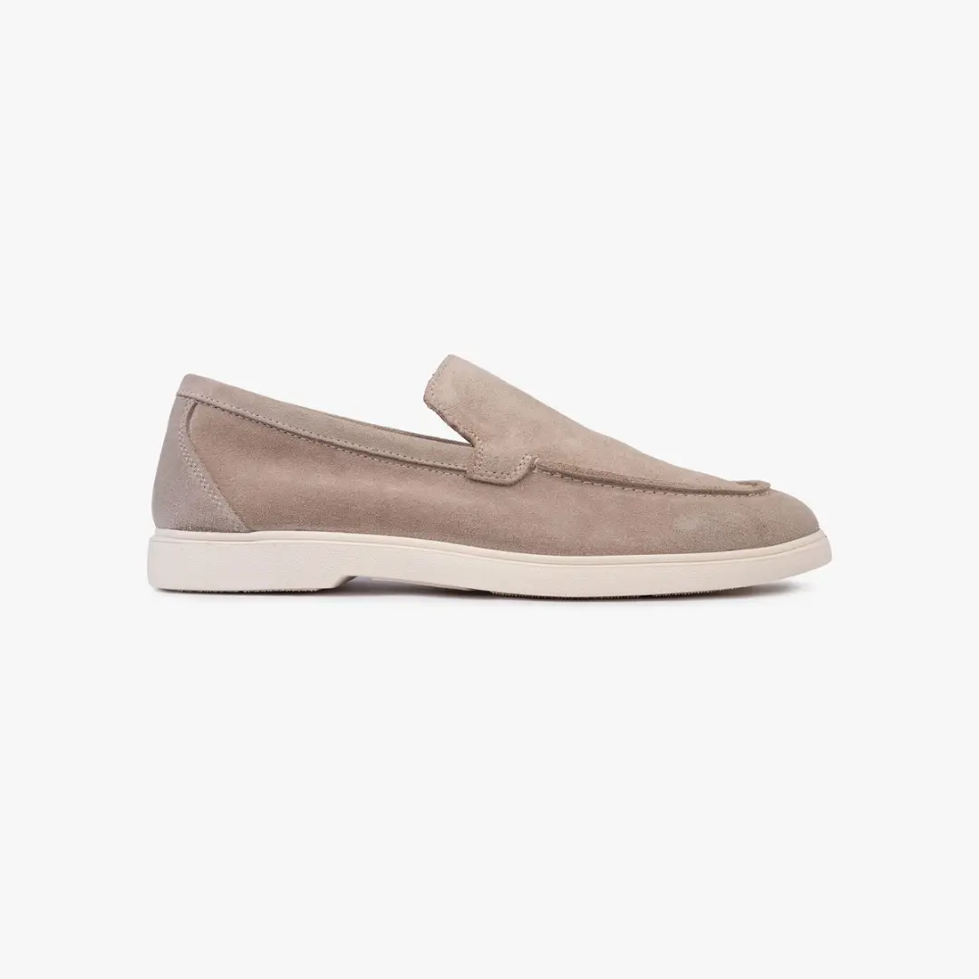 Omnio odin loafers heren beige suède