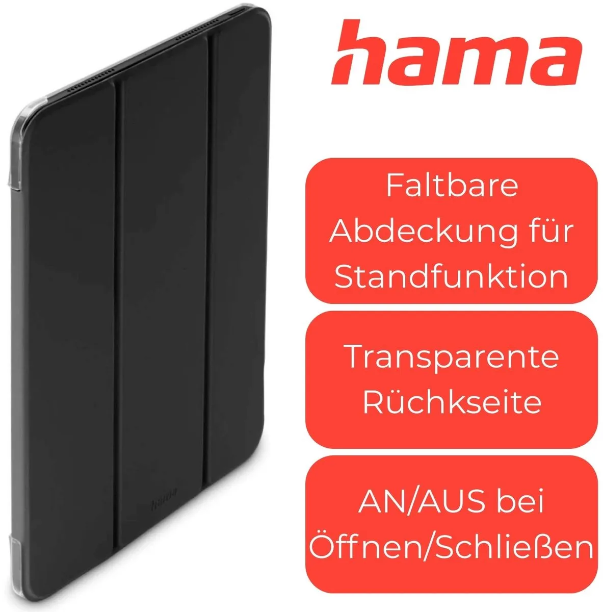 Hama Fold Clear Hoes iPad 10.9 11" - Zwart