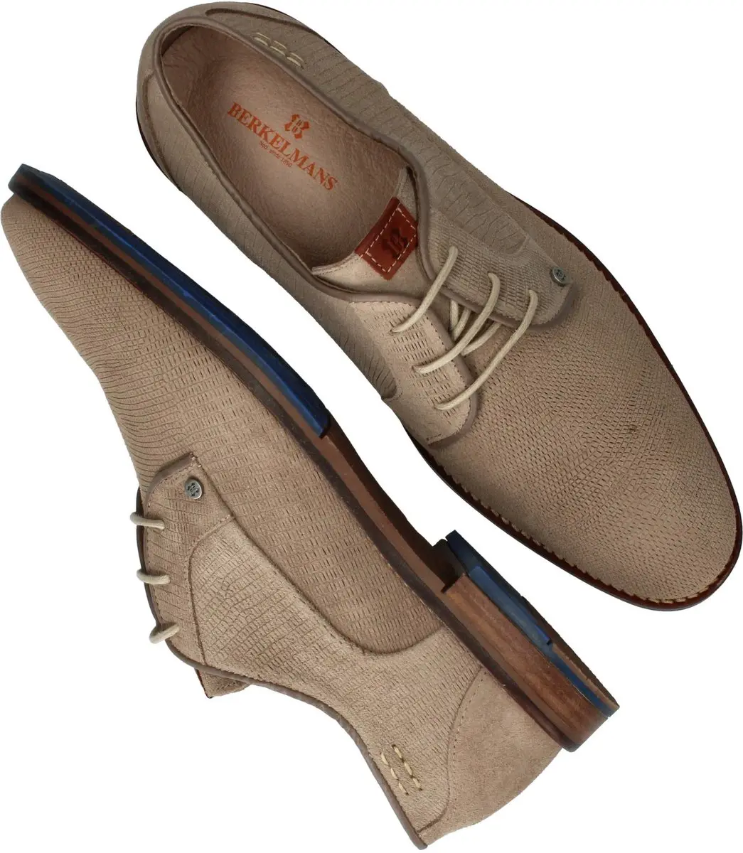 Berkelmans Posadas Veterschoenen - Heren - Taupe - Maat:41 - afbeelding 6 van 6