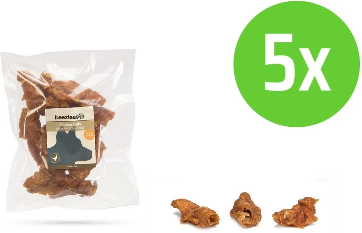 Beeztees Kip Krullen Hondensnack