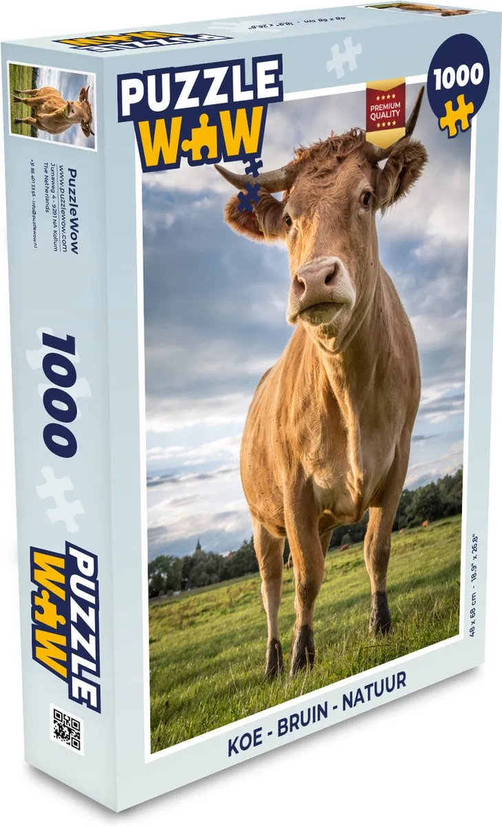 PuzzleWow Puzzel Koe 1000 Stuks