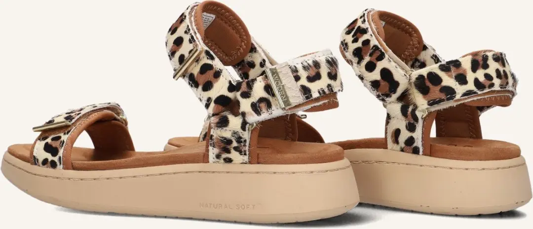 Woden Line Sandalen - Dames - Beige - Maat 37 - afbeelding 6 van 6